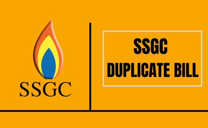 SSGC Duplicate Bill Online Check 